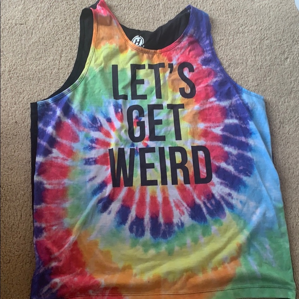 “let’s get weird” tank